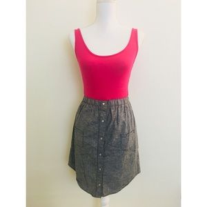 NWOT Cute Pink and Gray Mini Dress
